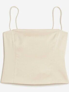 J.Crew Bustier Top in Stretch Satin